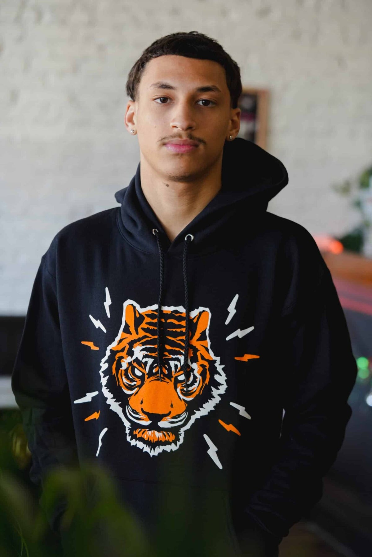 Blind Tiger Logo Hoodie - Black