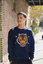 Blind Tiger Logo Crew Neck - Navy