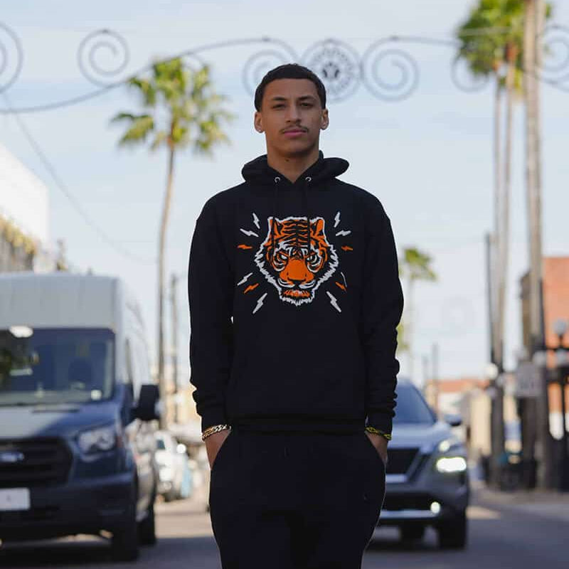 Blind Tiger Logo Hoodie - Black