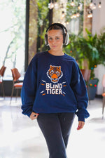 Blind Tiger Logo Crew Neck - Navy