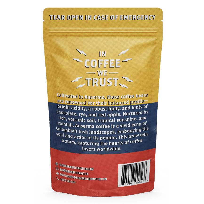 Colombia Anserma - Whole Bean Coffee 8oz. image 1
