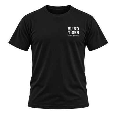 Blind Tiger Coffee Roasters T-Shirt in Black, front