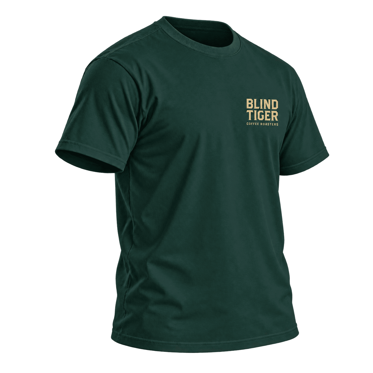 Coffee Roasters T-Shirt - Green & Gold