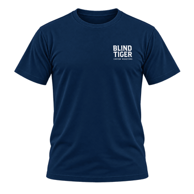 Blind Tiger Coffee Roasters T-Shirt in Navy, front
