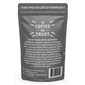 Decaf Blend Coffee Medium Roast - (Back of Bag)