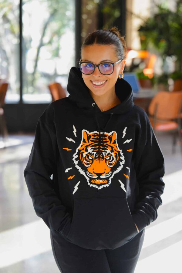 Blind Tiger Logo Hoodie - Black - Image 2
