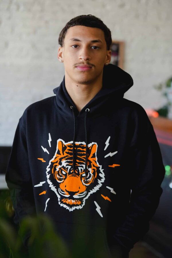 Blind Tiger Logo Hoodie - Black - Image 3