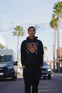 Blue Hoodie Blind Tiger