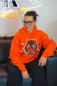 Blind Tiger Orange Hoodie