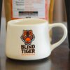 Blind Tiger White Porcelain Mug