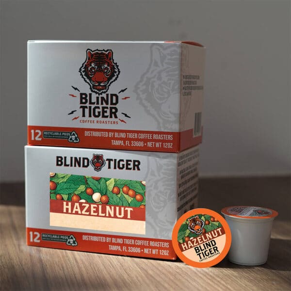 Hazelnut Flavored K-cups coffee pods at Blind Tiger